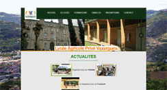 Desktop Screenshot of lycee-vaxergues.fr